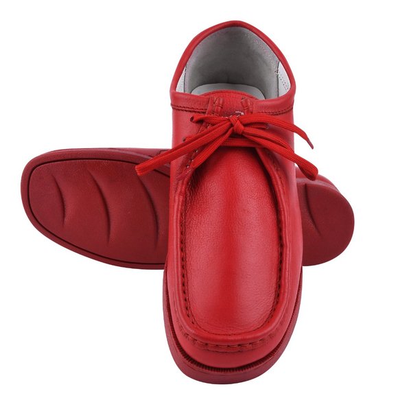 Humara Joe Men's Red LEATHER CHUKKA CASUALS - Picture 2 of 7